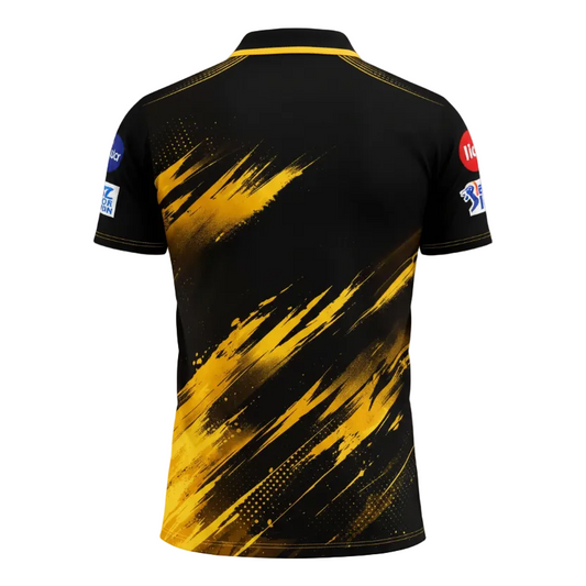Next print CCustom Sublimation Cricket Jersey Blue Yellow India | Personalized Team Jersey NextPrint