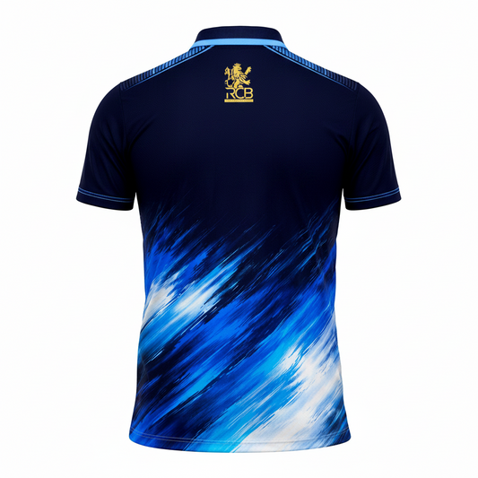 Next print Custom Lion Design Sublimation Jersey – Blue & Gold Sports T-Shirt | NextPrint India