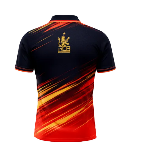 Next print Custom Orange Black Cricket Jersey | Sublimation Team Uniform with Name & Number | NextPrint India