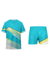 Next print Custom Teal & Yellow Sports Jersey with Shorts | Personalized Team Uniform Set India | India