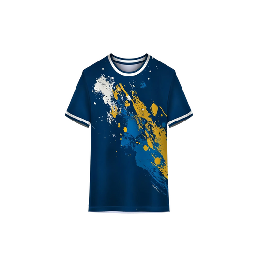 Multicolor custom sports jersey with personalized team name and number