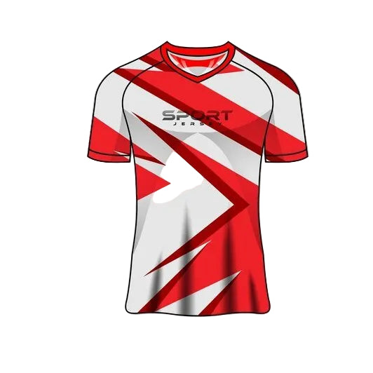 Custom white red arrow flash esports jersey front view