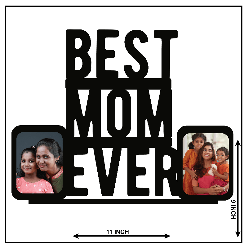 Customised Best Mom Ever Double Image Stand Frame - Next Print
