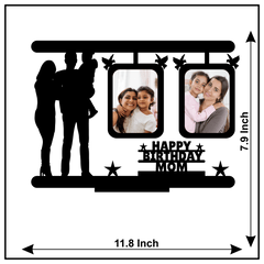 Customised Happy Birthday Mom Double Image Stand Frame - Next Print