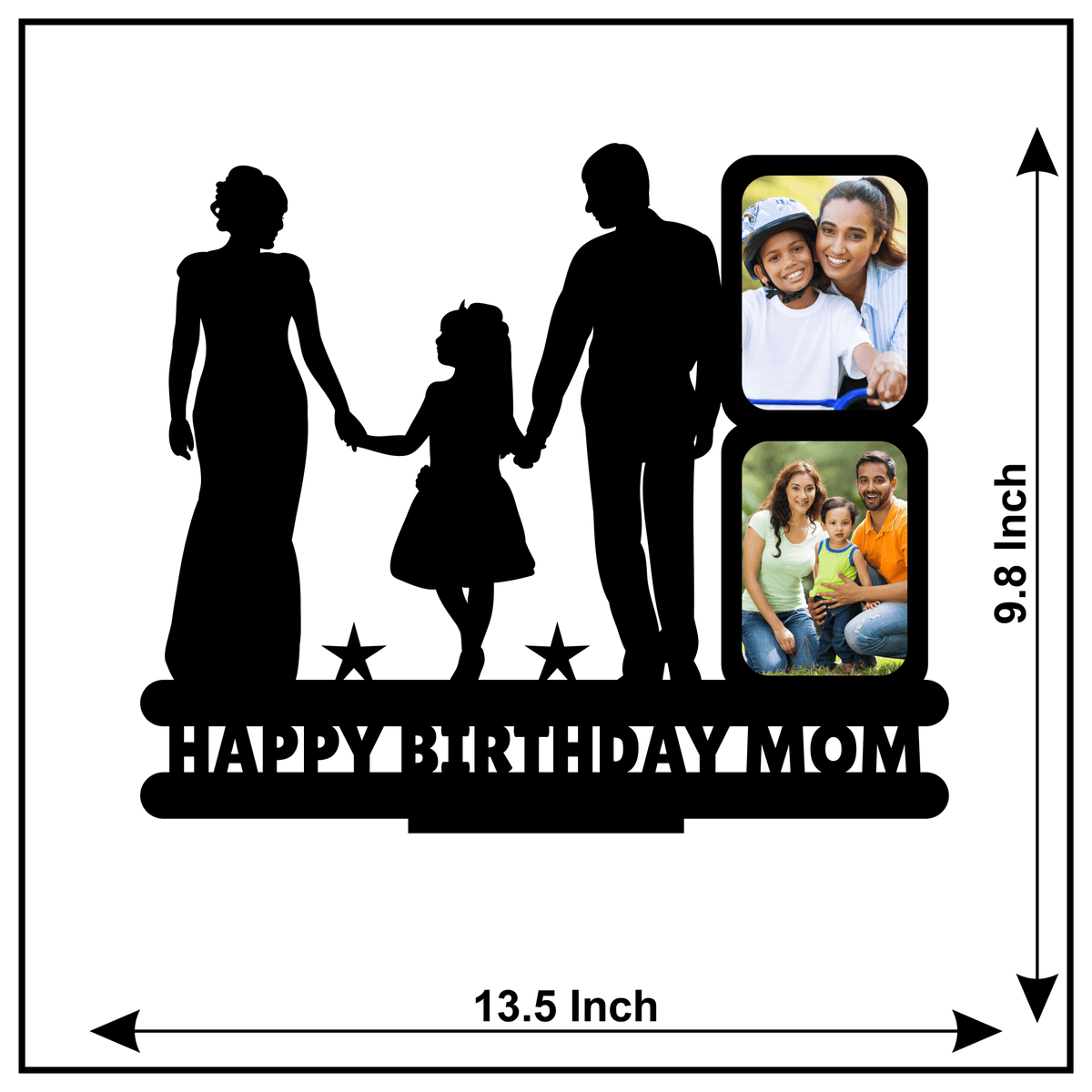 Customised Happy Birthday Mom Stand Frame - Next Print