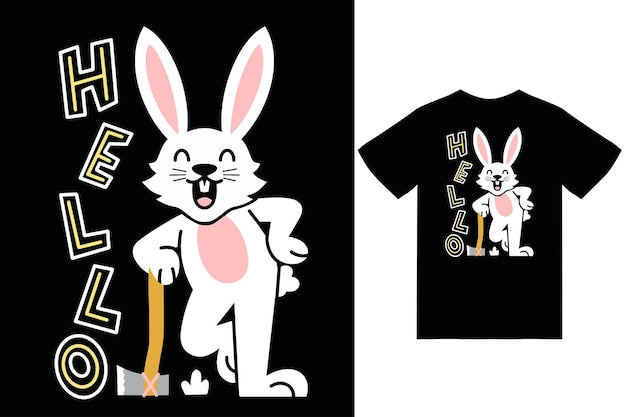 Next Print Cute rabbit T-shirt
