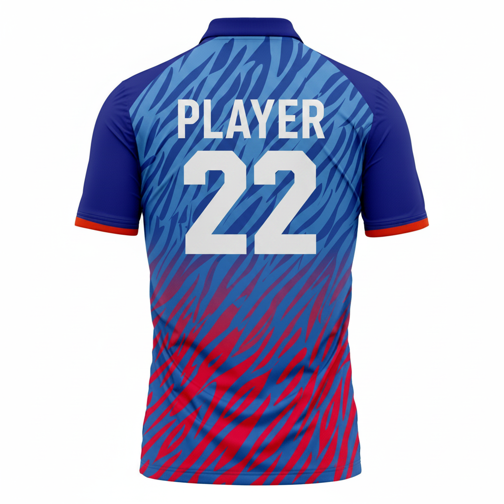 Next Print Customised Delhi  Style Custom Cricket Jersey 2026 – Personalized Name & Number | Premium Polyester Sports T-Shirt | NextPrint India