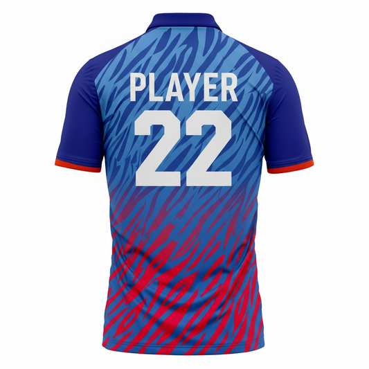 Next Print Customised Delhi  Style Custom Cricket Jersey 2026 – Personalized Name & Number | Premium Polyester Sports T-Shirt | NextPrint India