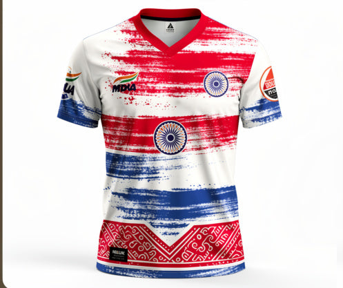 Desh Bhakt true patriot tricolor graphic jersey India