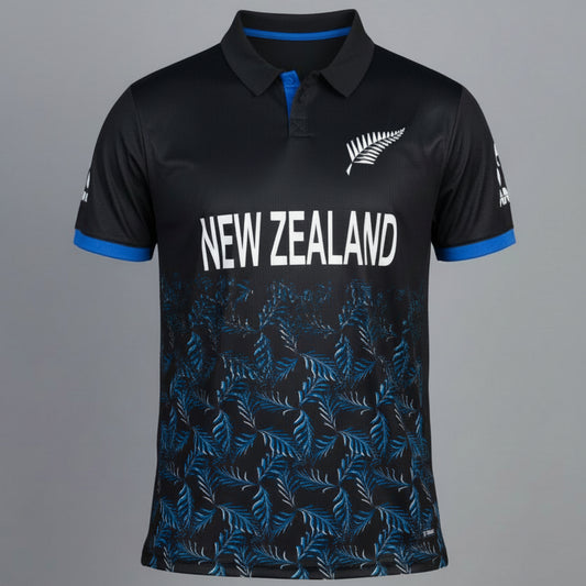 NEXT PRINT Customised Newzeland Blue Cricket Jersey - Personalize Your Jersey Men & Women.