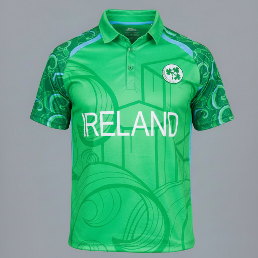 NEXT PRINT Customised Ireland Blue Cricket Jersey - Personalize Your Jersey Men & Women.
