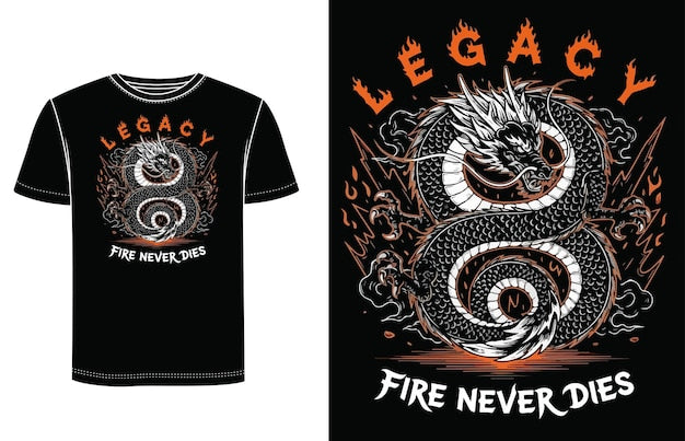 Next Print Dragon T Shirt Design