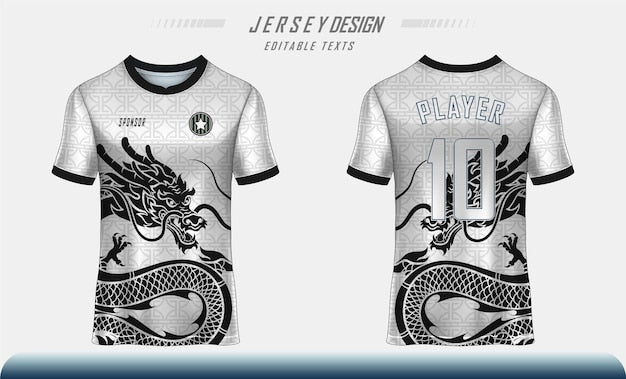 Next Print Dragon soccer football jersey sport printed t shirt.