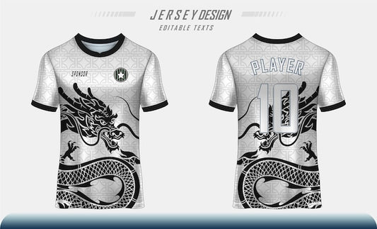 Next Print Dragon soccer football jersey sport printed t shirt.