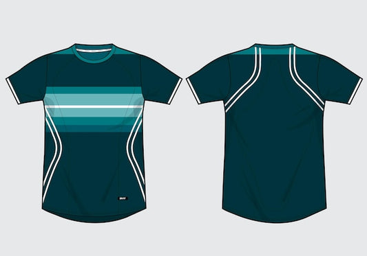 Dri fit jersey template vector