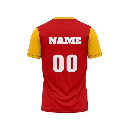 East Bengal FC Football Fan Jersey Back View Custom Name and Number Printing