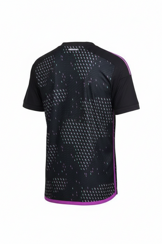 NextPrint Black Sports Jersey with Purple Accents – Custom Football T-Shirt