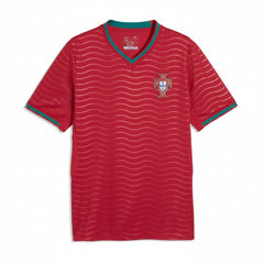 England inspired red football fan jersey front view