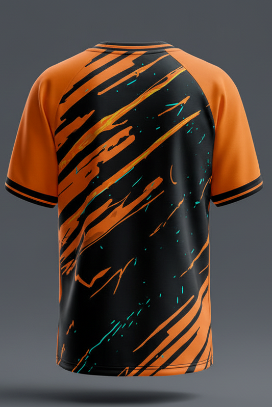 Next Print Caroon Printed Orange & Black Colour Jersey T-Shirt For Men/Women and Kids.