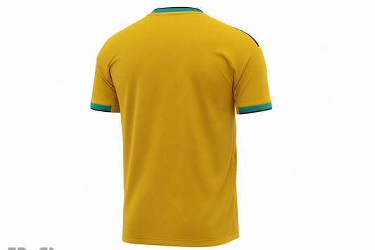 NextPrint Yellow Football Jersey with Teal Accents – Premium Sublimation Sports Wear