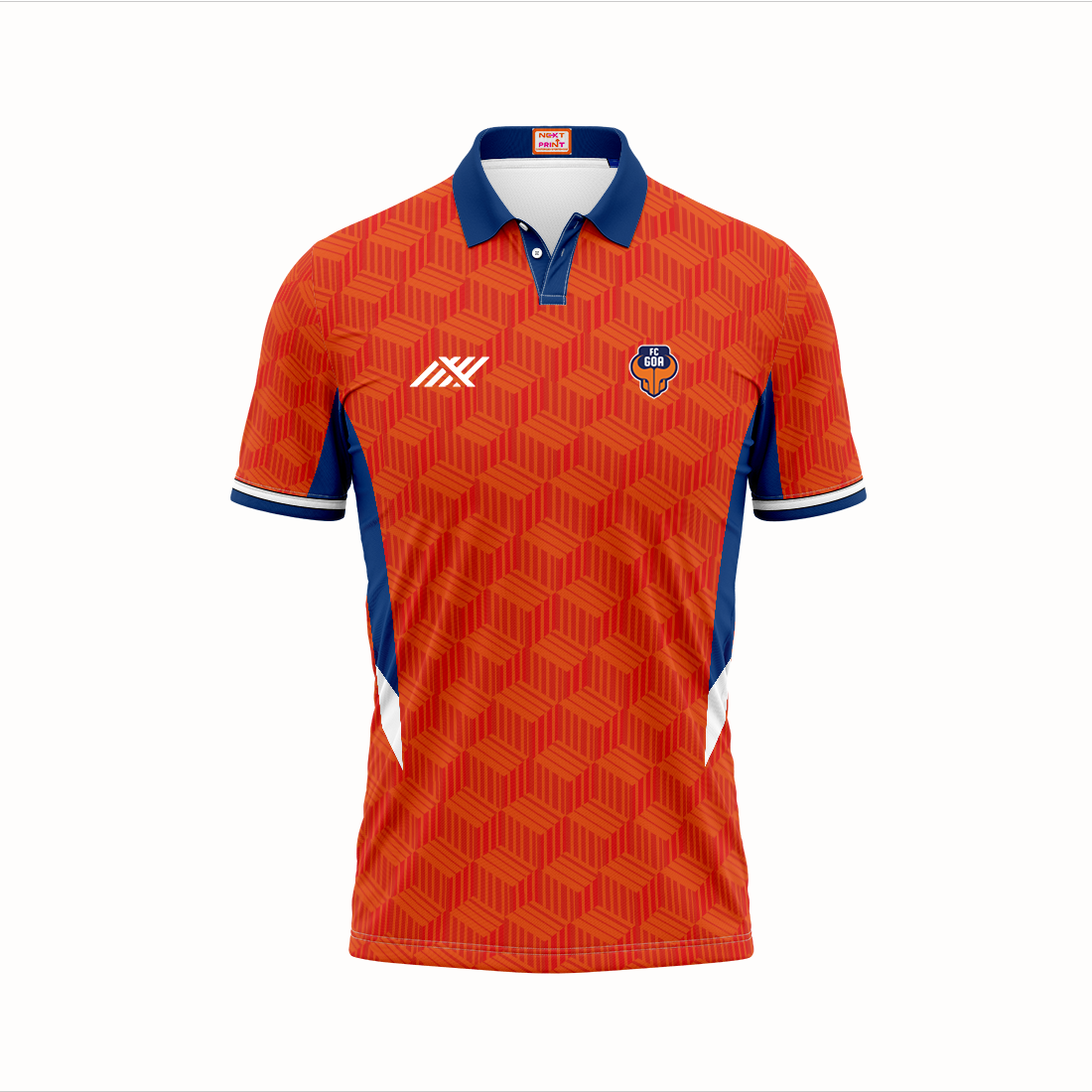 FC Goa Football Fan Jersey Front View Custom Name and Number Available