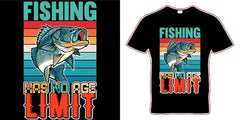 Next Print fishing t-shirt fishing has no age limit jersey.