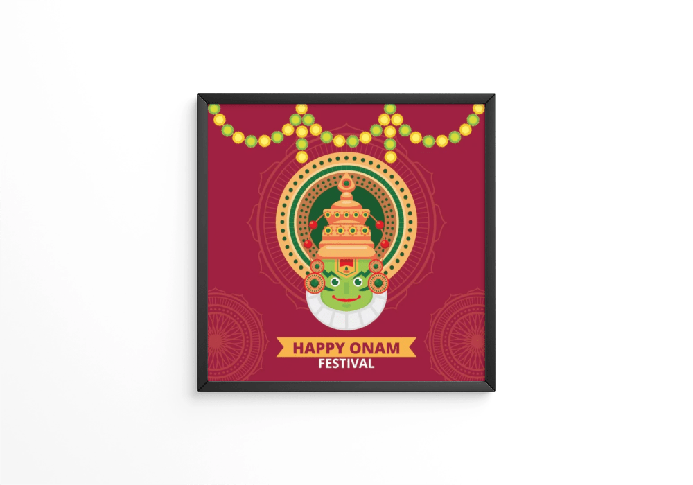 Flat indian onam frame - Next Print