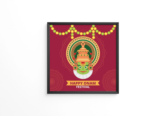 Flat indian onam frame - Next Print