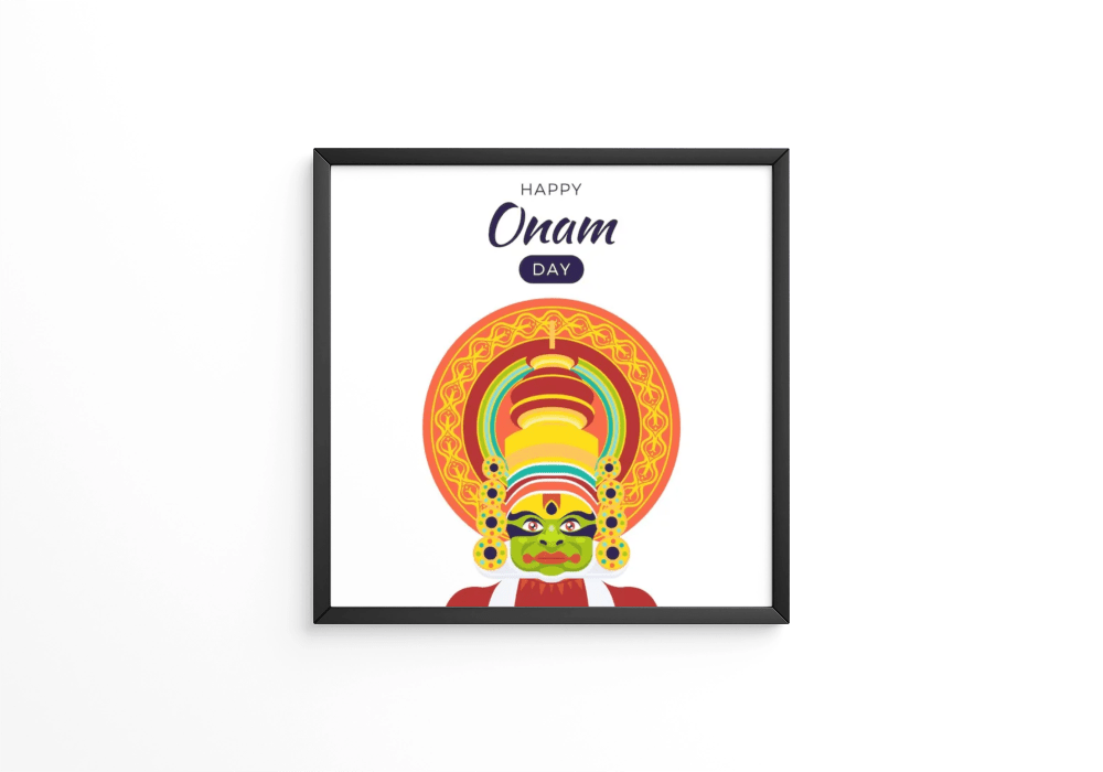 Flat indian onam frame - Next Print