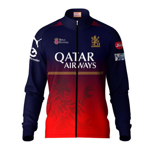 Next Print Customised Ipl Royal Challengers Bengaluru Printed  2025 Jersey Jacket