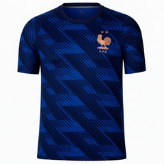 France inspired mint white football fan jersey front view