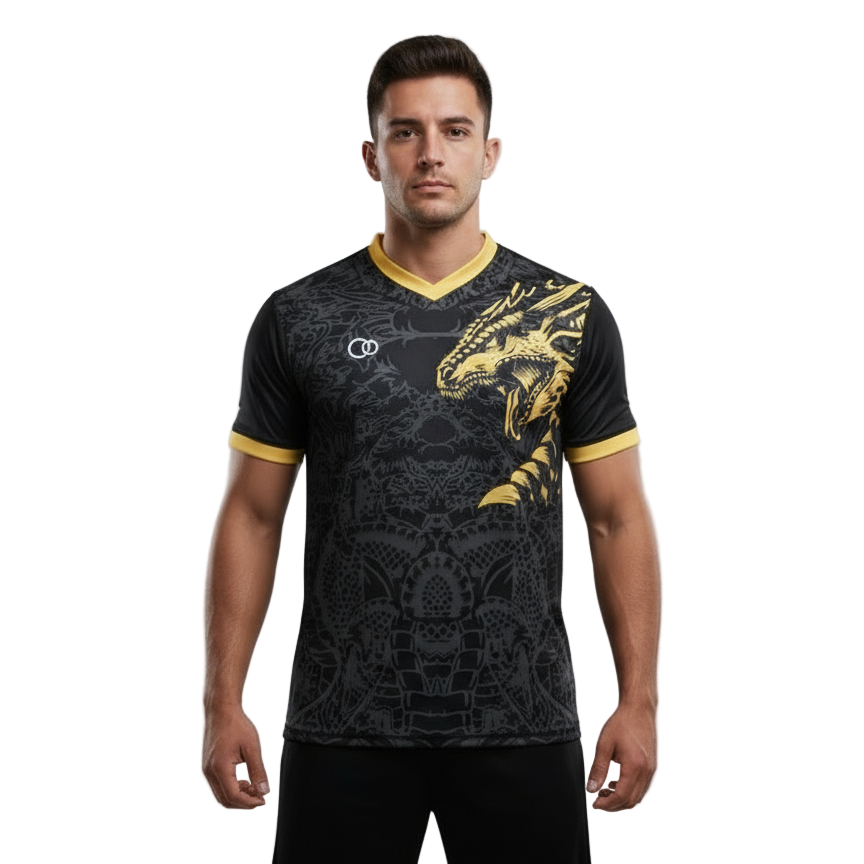 Next Print Soccer Jersey With Dragon Print.