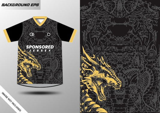 Next Print Soccer Jersey With Dragon Print.