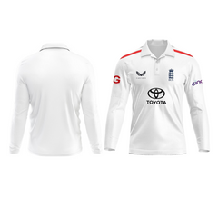 Customised England Test Jersey Full Sleeves.