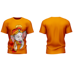 Custom Ganesha Printed T-Shirt With Name