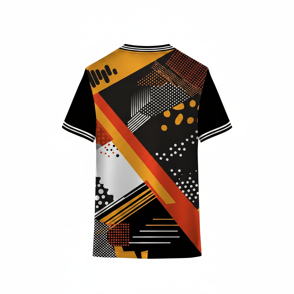 Next print Custom Geometric Abstract Sports Jersey – Multicolor Sublimation Cricket, Football & Team Wear Jersey for Men