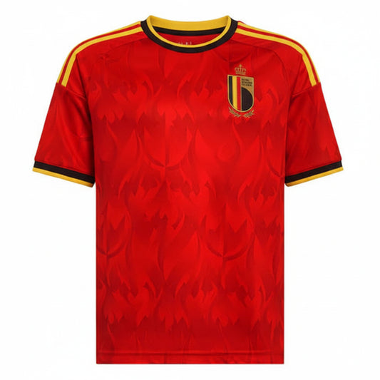Germany inspired white black red gold football fan jersey front view