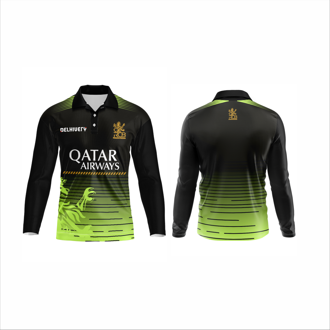 NextPrint custom cricket jersey green and black full sleeve sportswear