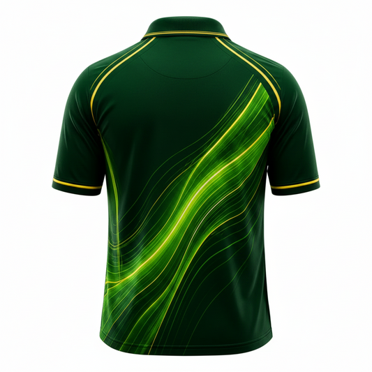 Next print Custom Green Cricket Jersey CSK Style with Name & Number – India