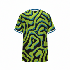 Next print Green Geometric Sports Jersey for Men | Custom Cricket, Football & Volleyball Team Jersey – Dry Fit Sublimation T-Shirt | India