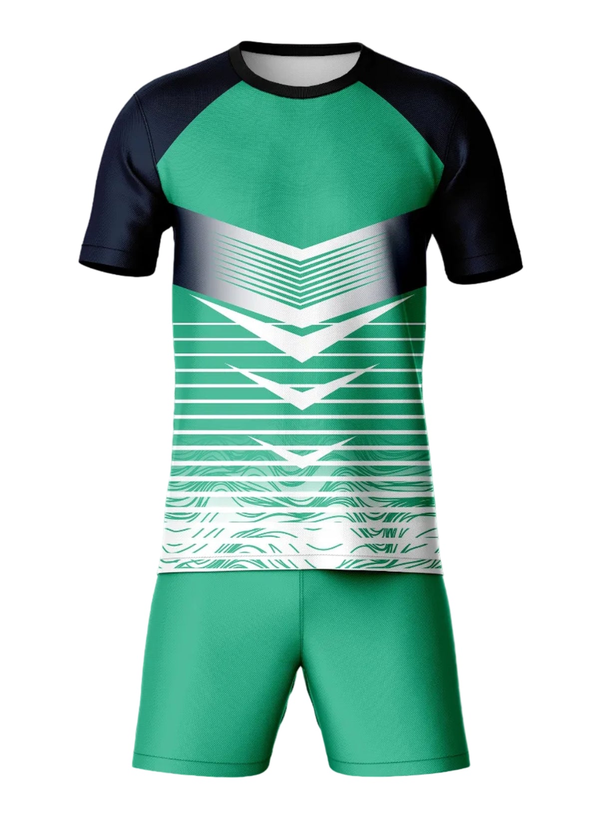Green sports jersey with shorts custom name number India cricket football uniform NextPrint