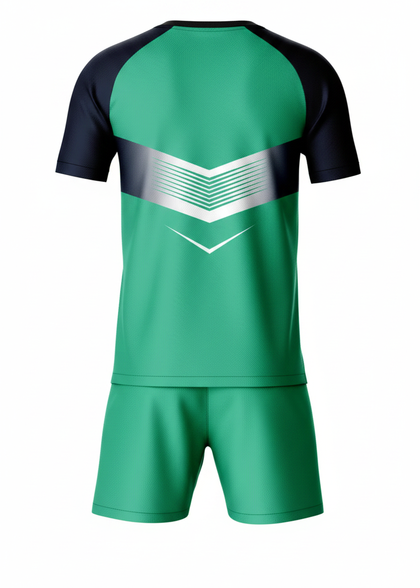 Green sports jersey with shorts custom name number India cricket football uniform NextPrint