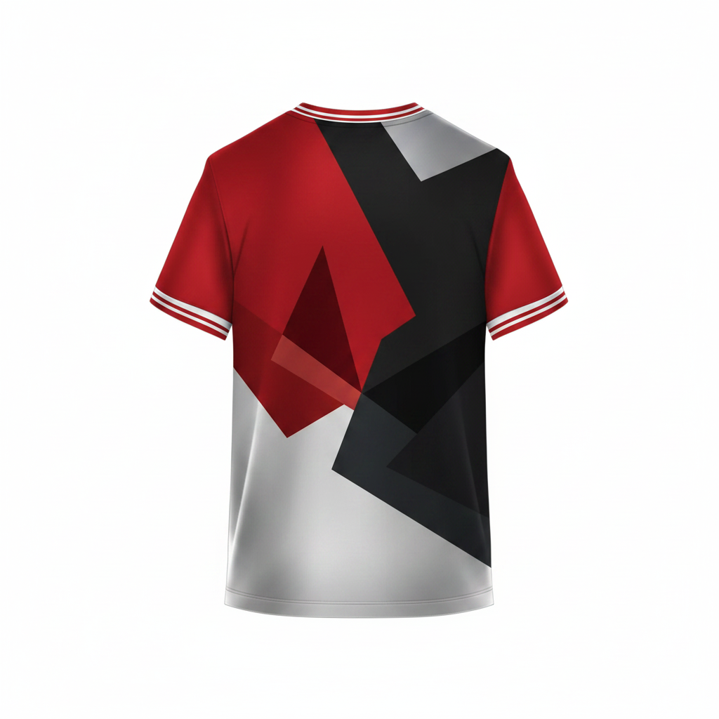Next print Grey Red Sports Jersey for Men | Custom Cricket & Football Team Jersey | Dry Fit Athletic T-Shirt India