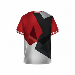 Next print Grey Red Sports Jersey for Men | Custom Cricket & Football Team Jersey | Dry Fit Athletic T-Shirt India
