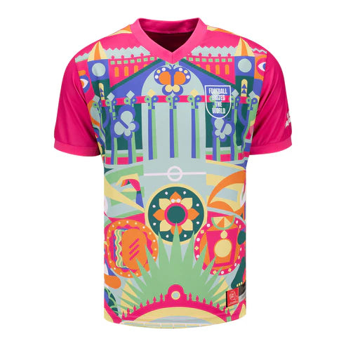 Guadalajara Host City Jersey 2026 Limited Edition Football Jersey Front View Featuring Colorful Cultural Artwork