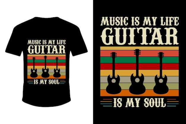 Next Print guitar vintage t shirt.