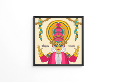 Hand drawn onam frame - Next Print