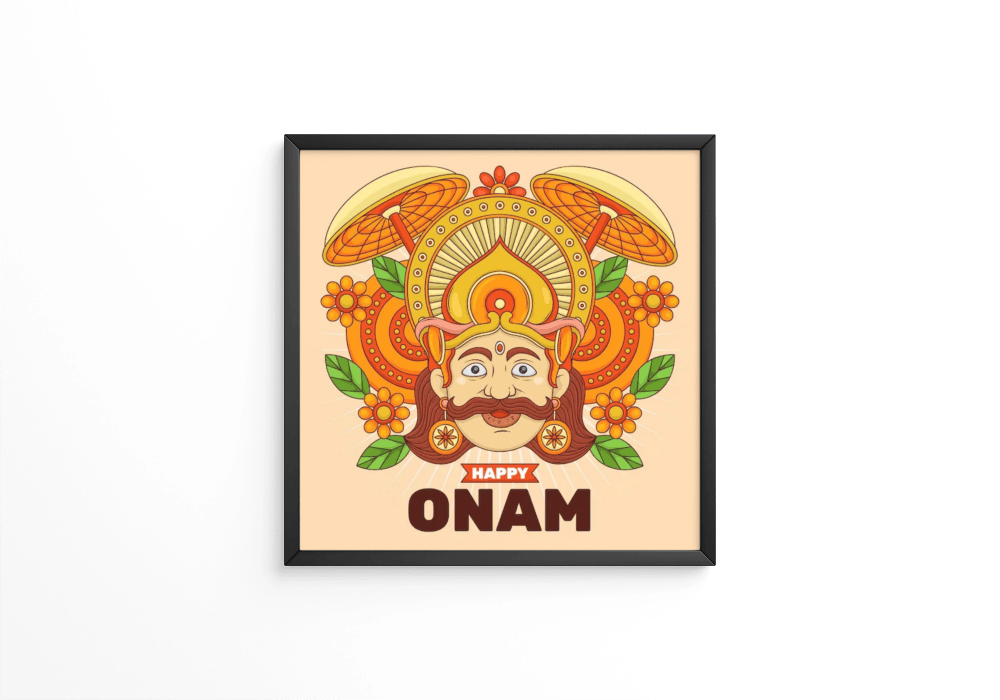 Hand drawn onam frame - Next Print