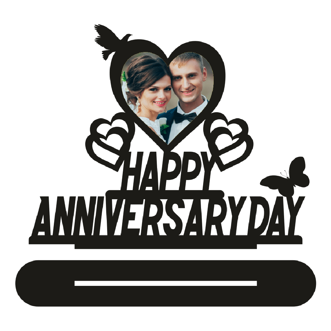 HAPPY ANNIVERSARY DAY BEST SINGLE IMAGE STAND FRAME - Next Print