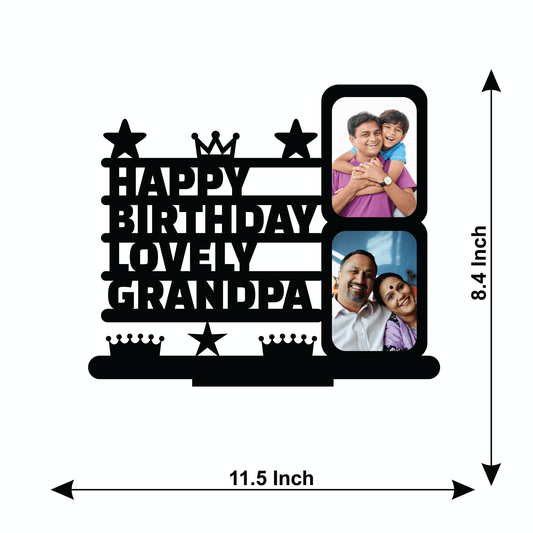 HAPPY BIRTHDAY LOVELY GRANDPA STAND FRAME - Next Print